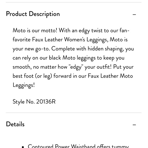 Spanx Moto Faux leather legging - Picture 6 of 8